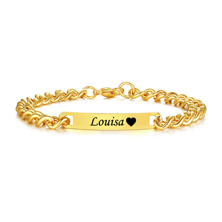 Armband mit Gravur breit