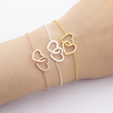 Armband mit Doppelherz